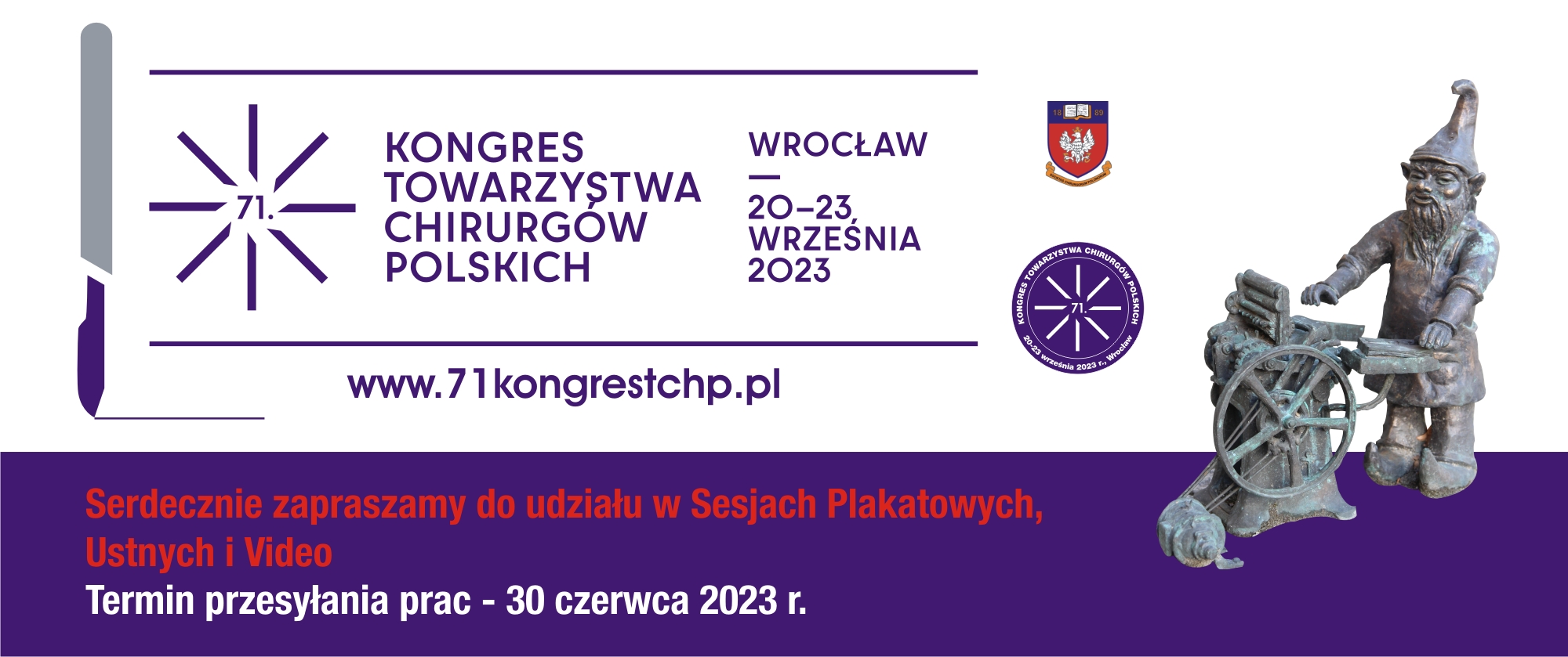 zmiana na 30 06Kongres Towarzystwa Chirurgow Polskich 2023 sesje